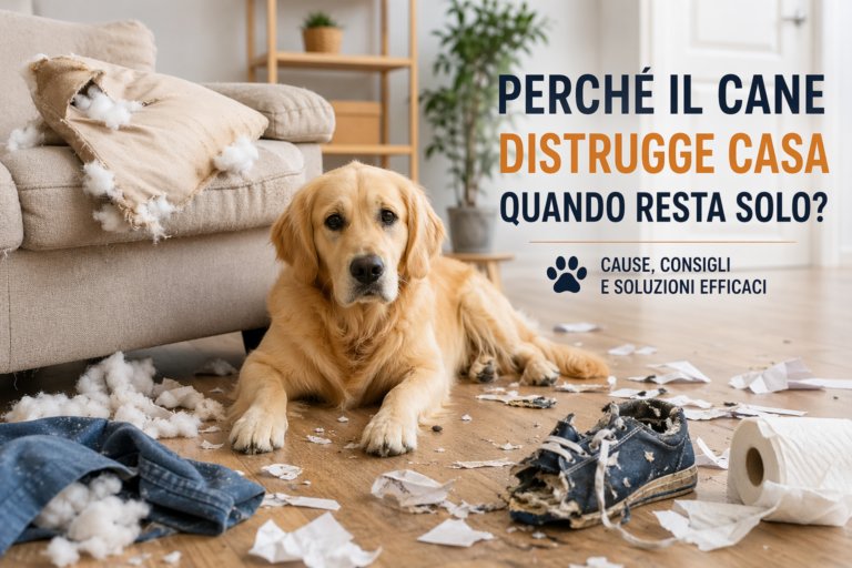 Perché il cane distrugge casa quando resta solo: capire il problema per risolverlo