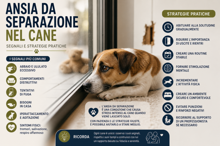 Ansia da separazione nel cane: segnali e strategie pratiche